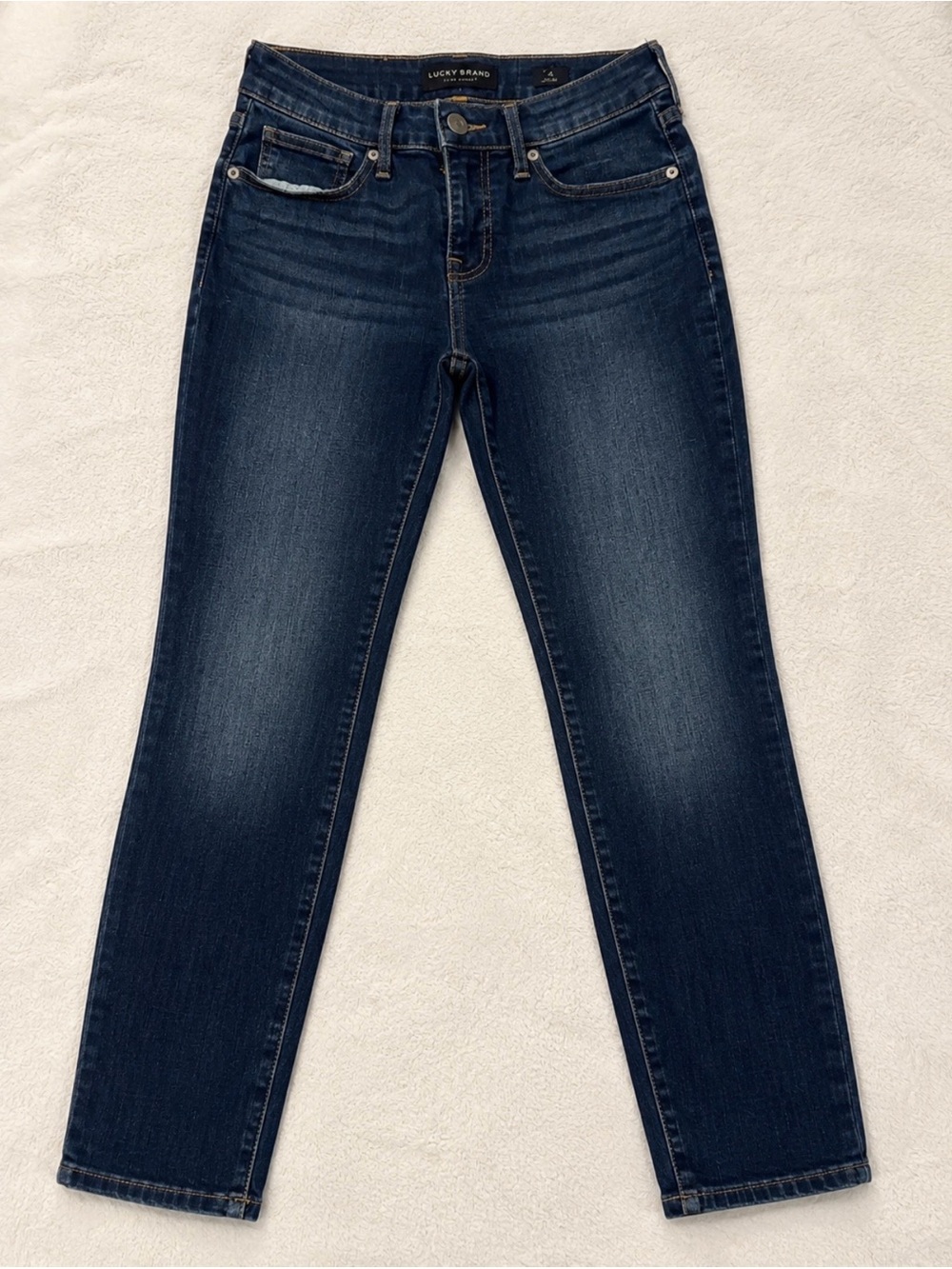 Lucky Brand Women's Skinny Jeans in Dark Blue Denim